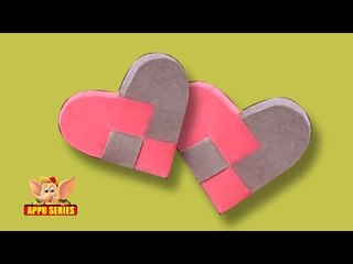 Easy to make Kirigami 2 x 2 Heart Pocket