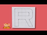 Write Block Style Alphabet 'R'  - Arts & Crafts