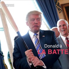 Pompier, baseball, chapeau... la folle journée de Donald Trump