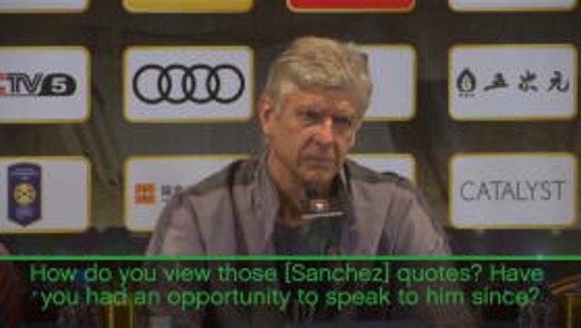 Wenger plays down Sanchez's Champions League comments