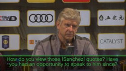 Wenger plays down Sanchez's Champions League comments