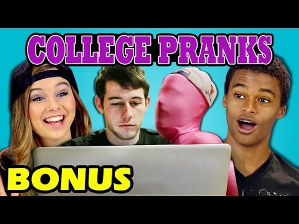TEENS REACT TO COLLEGE PRANKS (Bonus #94)