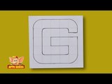 Write Block Style Alphabet 'G'   Arts & Crafts