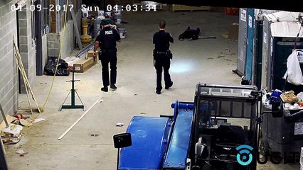 Police Arrest Trespassing Thief - Construction Security