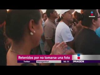 ¡Retienen a los Ángeles Azules por una foto!  | Noticias con Yuriria Sierra