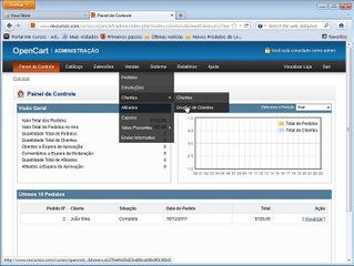 Curso de Opencart E-commerce - Vendas clientes