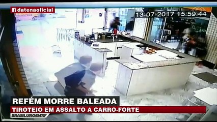 Refém morre baleada durante assalto em Natal