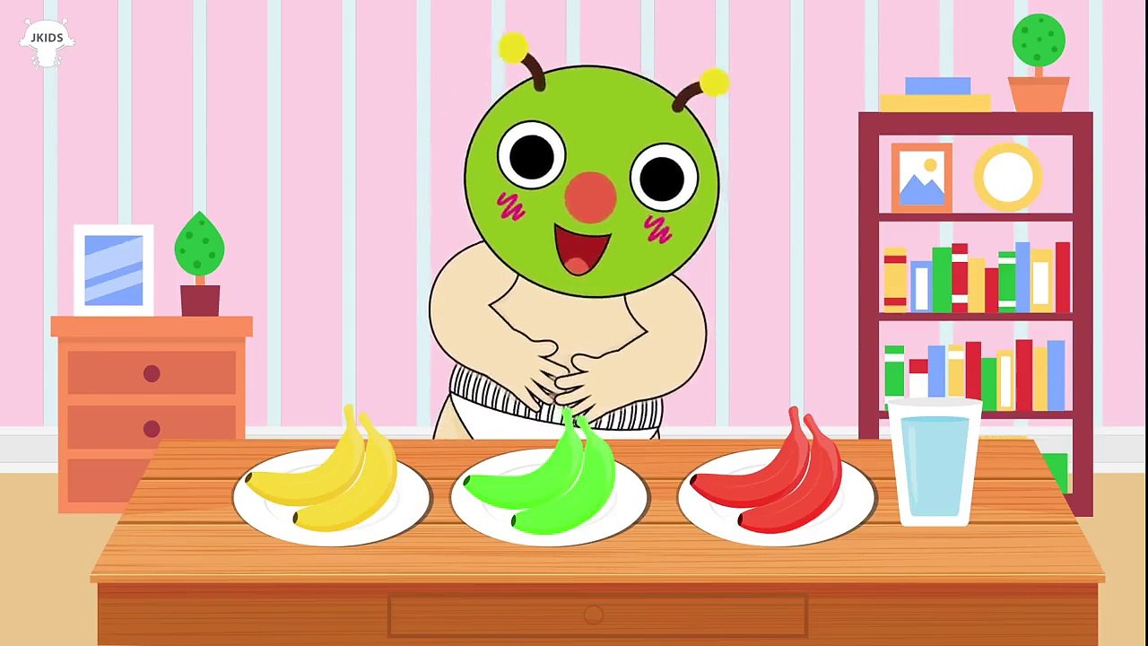 むしむしくん アニメ ❤ 食べる 果物 バナナ ❤ トイレトレーニング ❤ 赤ちゃん笑う、喜ぶ、泣きやむ ❤ 子供向けアニメ