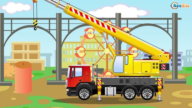 JCB Excavator & Big Truck Kids Cartoon Learn Vehicles World of Cars and Trucks