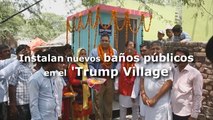 Instalan nuevos baños públicos en el 'Trump Village'