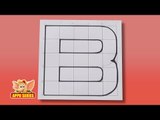 Write Block Style Alphabet 'B'  - Arts & Crafts