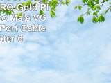 Displayport VGA Cable 6ft FEMORO Gold Plated Male to Male VGA Display Port Cable Adapter 6