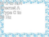 Benfei USB C to HDMI 4K UHD  USB C to RJ45 Gigabit Ethernet Adapter USB Type C to USB