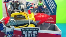 Transformers Rescue Bots Toy UNBOXING: Boulder Tunnel Rescue Drill   Shark Attack Play Doh