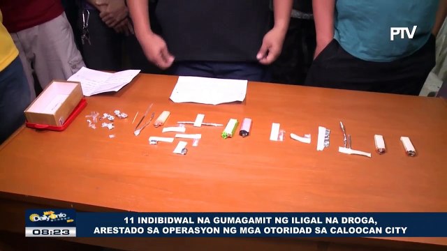 11 indibidwal na gumagamit ng iligal na droga, arestado sa operasyon ng mga otoridad sa Caloocan City