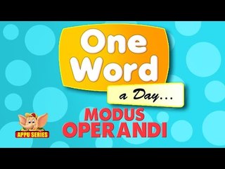 One Word A Day - Modus Operandi (HD)