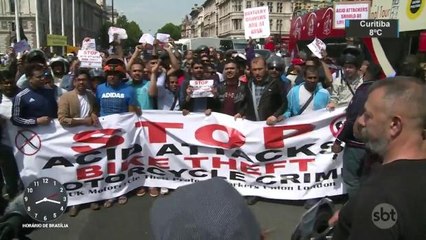 Motoqueiros protestam contra violência em Londres