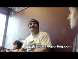 Robert Garcia on Sparring Rios