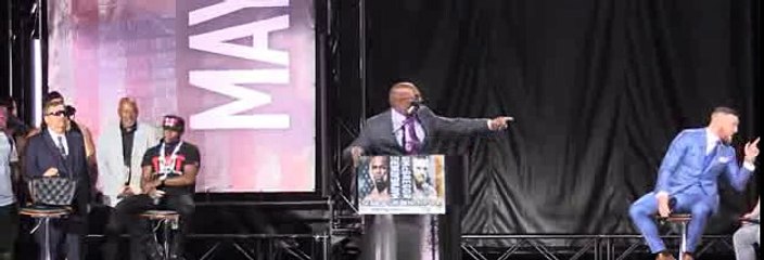 We have the entire remarks for Mayweather v McGregor on World Tour at Toronto 2017