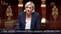 Marine Le Pen défend Pierre de Villiers contre le «président arrogant»