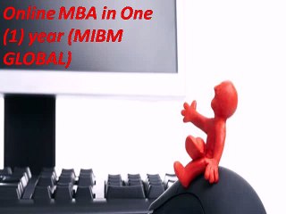 Online MBA in One (1) year course
