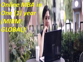 Online MBA in One (1) year online course