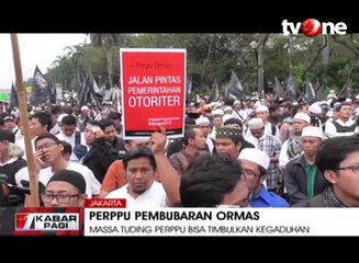 Unjuk Rasa Tolak Perppu Pembubaran Ormas