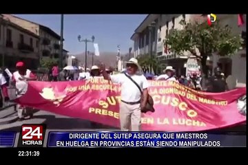 Sutep asegura que maestros en huelga vienen siendo manipulados
