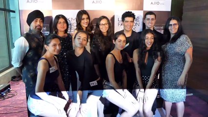 Kirti Sanon, Manish Malhotra & Lubna Adam At LFW Female Model Audition