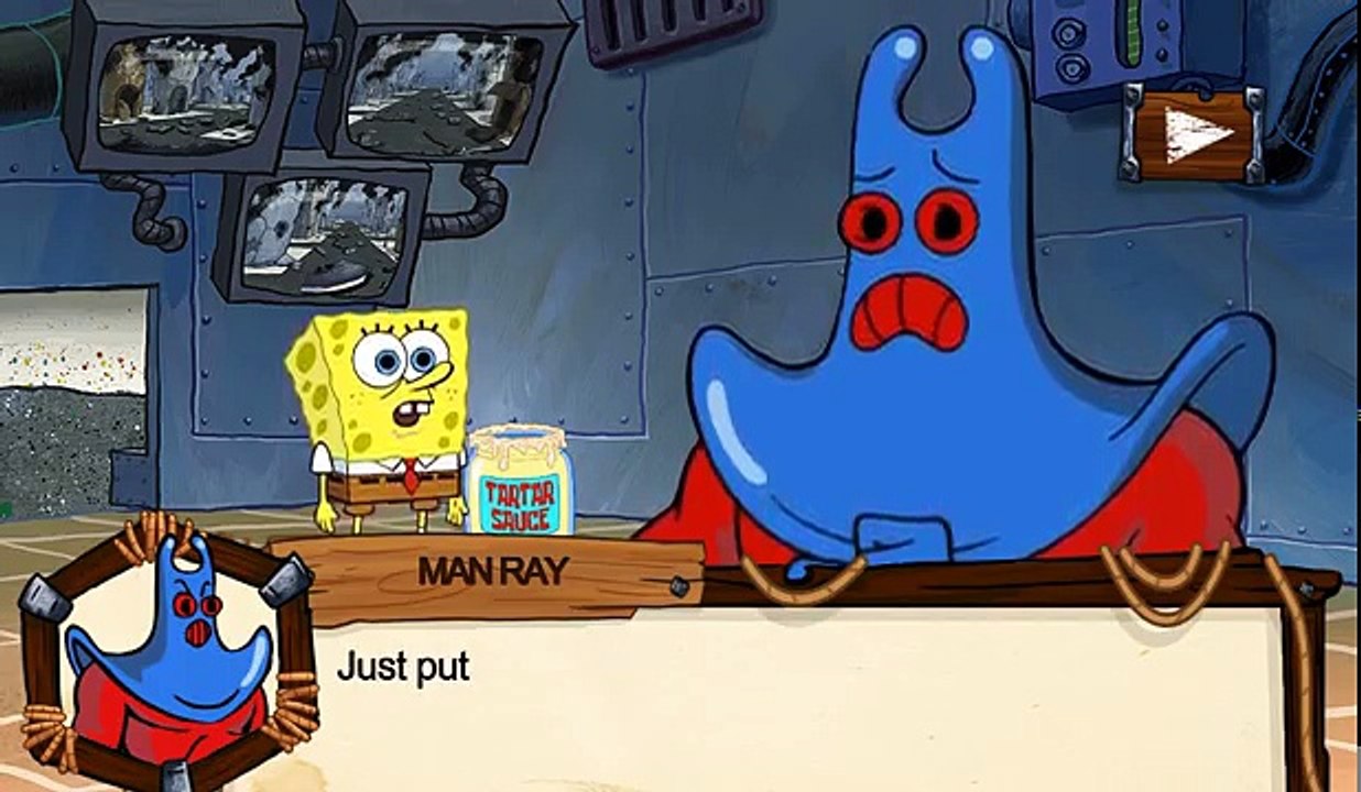 SpongeBob QuestPants 2: Mission Through Time Facing Man Ray, THE END (Nickelodeon Games)