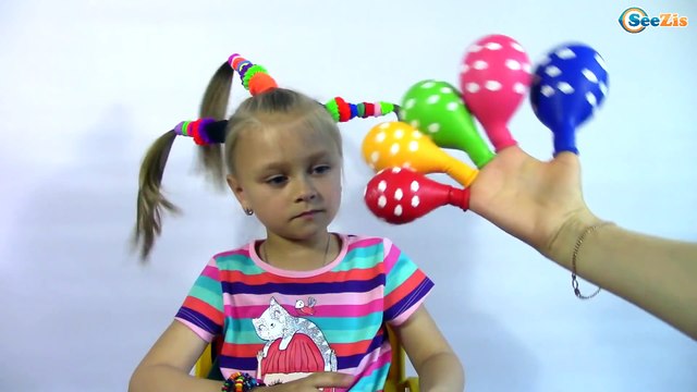 Crying Babies Songs Finger Family and Nursery Rhymes for kids Bad baby Learn colors with balloons