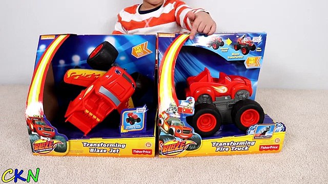 BLAZE And The Monster Machines Transforming Fire Truck & Jet Toys Ckn Toys