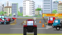 Kids Video w The Yellow Bulldozer digging and Excavator | Construction Trucks Cartoons for children