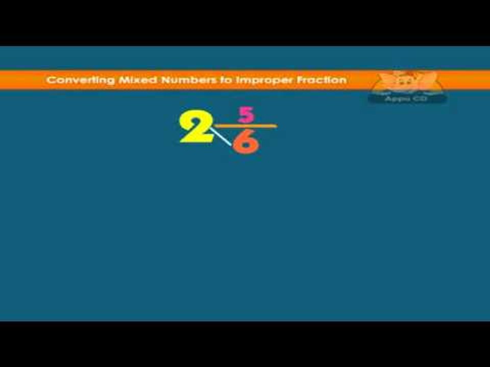 Learn Fractions - Convert Mixed Numbers to Improper Fractions