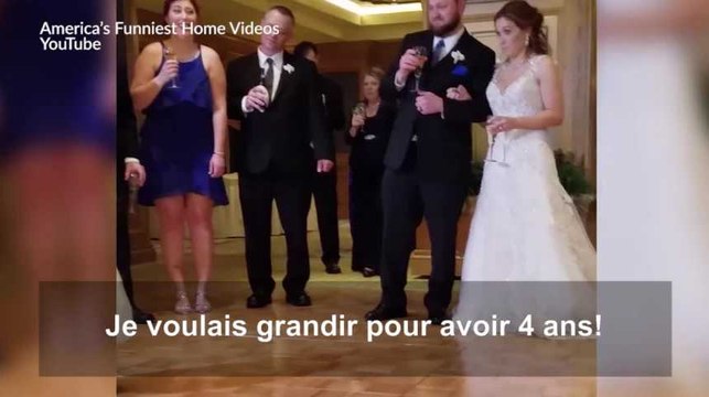 Le discours de cette petite fille a fait se tordre de rire les invités du mariage