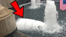 Robot kills itself: Knightscope K5 security robot drowns itself in water fountain - TomoNews