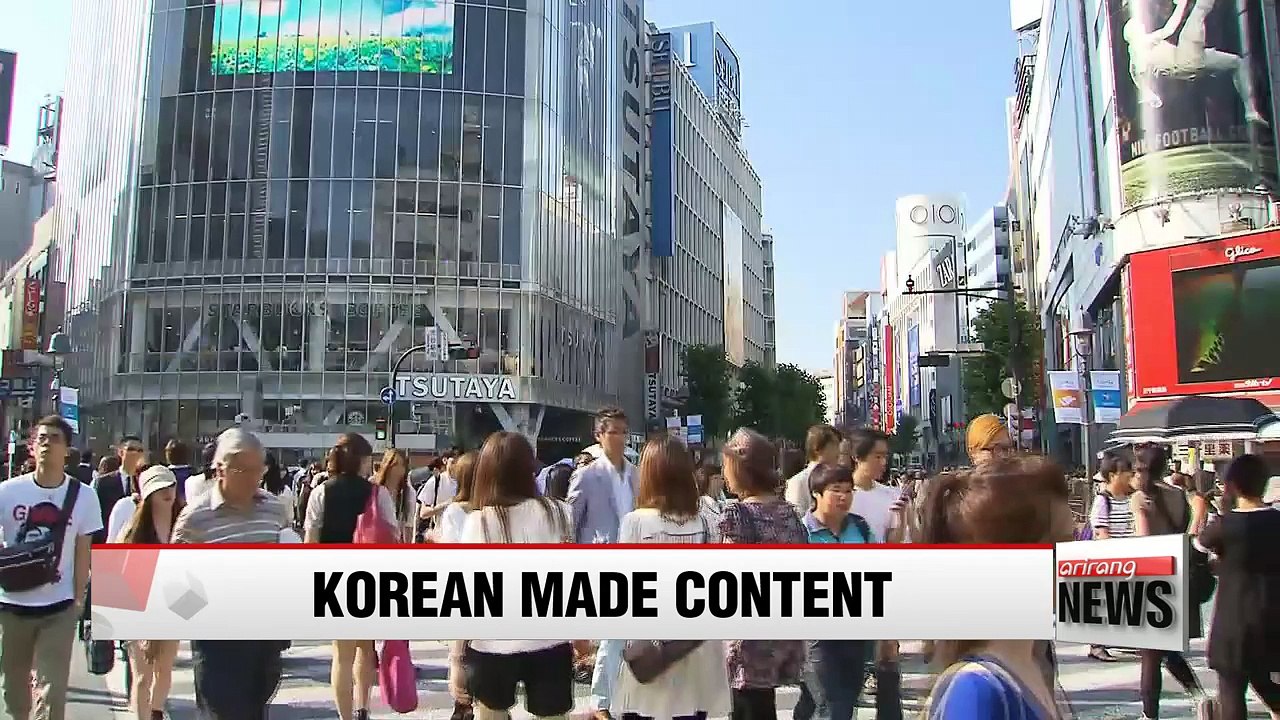 What Korean made content is popular among Japan...
