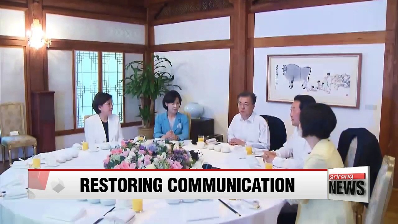 Military talks proposed to restore inter-Korean hotline, ban N. Korea's hostilities: Pres. Moon