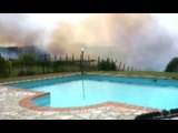 Saline di Volterra (PI) - Incendio boschivo, evacuati abitazioni e hotel (19.07.17)