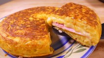 Tasty Spanish potato omelette SANDWICH style