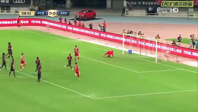 Robert Lewandowski penalty Goal HD - Bayern Munchen 1-0 Arsenal - 19.07.2017 Full Replay