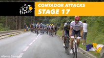 Contador attaque / attacks - Étape 17 / Stage 17 - Tour de France 2017