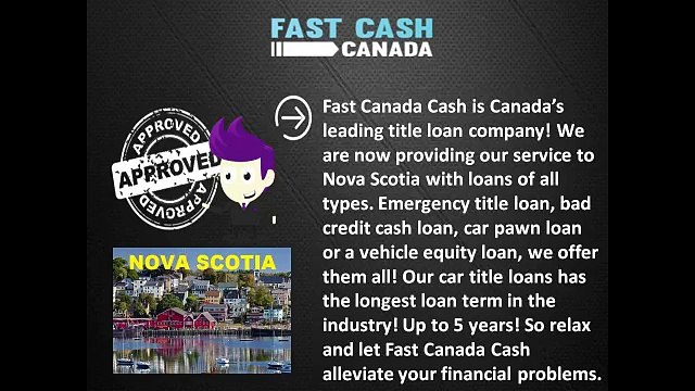 Bad credit Car Title loans in Nova Scotia