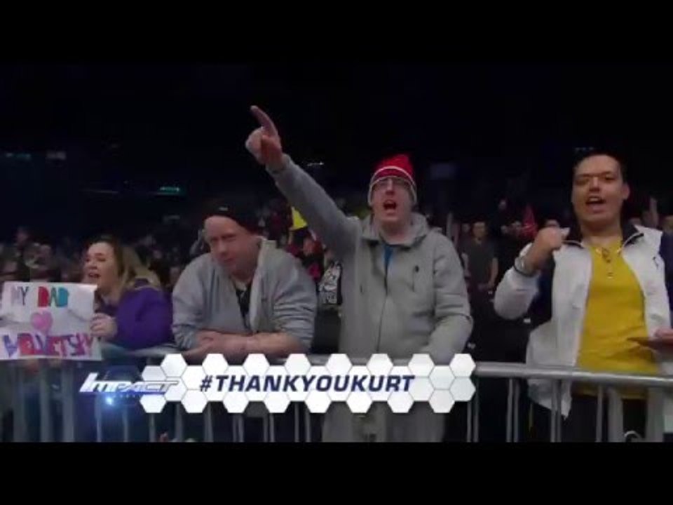 Impact Fans Pay Tribute to Kurt Angle