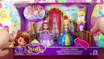 Sofia the first : dolls : shes dancing with her sister princess Amber unboxing DISNEY JUN