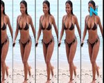Beauty at the beach! Christina Milian risks wardrobe malfunction in tiny string bikini during Miami holiday