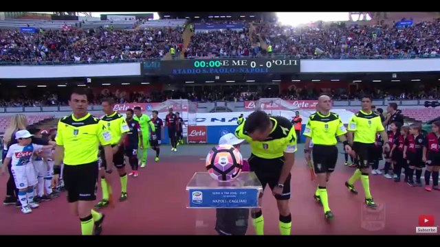 Napoli - Cagliari 3-1 Gol ed Highlights HD Serie A 35^esima giornata 6/5/2017