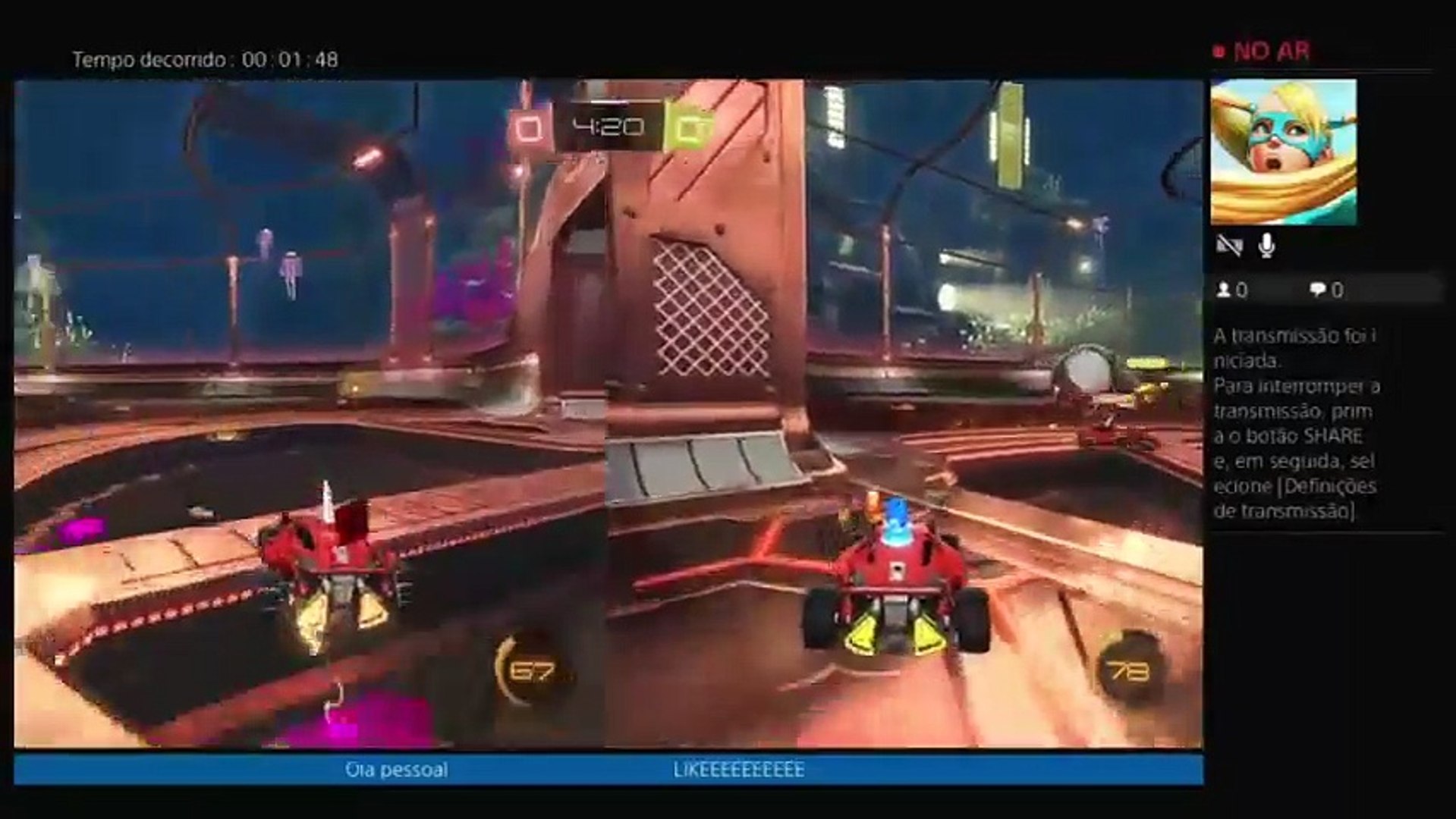 Luana gamer live # 1 rocket league (2)