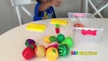 Comida juguete Aprender nombres de frutas y vegetales Corte comida para Niños Mejor Aprender