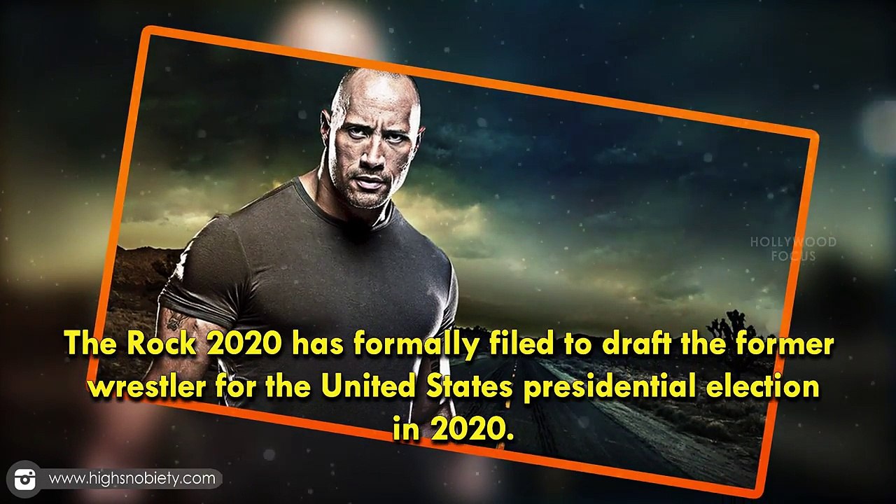 The Rock Officially Running For President